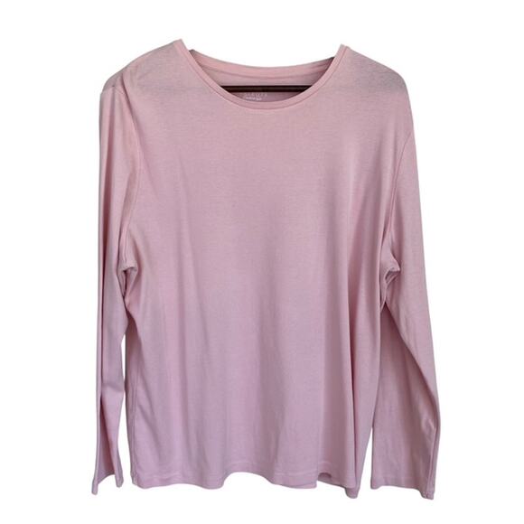 2 Talbots Pima Cotton Long Sleeve Tees T-Shirt - 2x - Picture 3 of 8